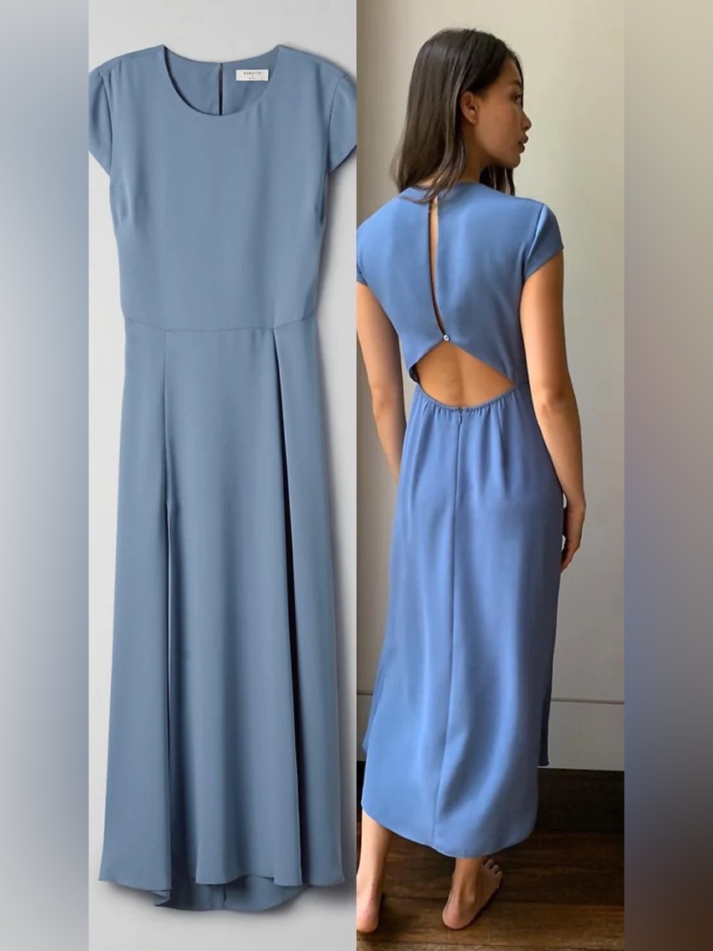 Aritzia Babaton Hamptons Dress in Smokey Blue Women’s size 12